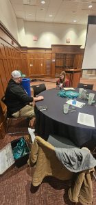 Talking with student